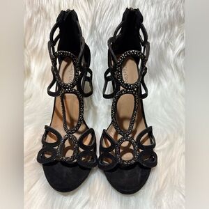 Zigi Soho Black Stiletto Heels with Strappy Design